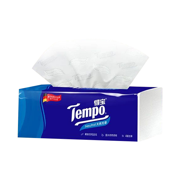 TEMPO/得宝 面巾纸 T2275 四层 160×195mm 90抽×4包×16提 1提