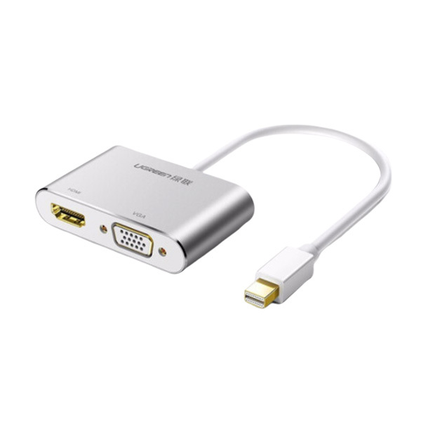 UGREEN/绿联 Mini DP转HDMI/VGA转换器线 20421 银色 1个