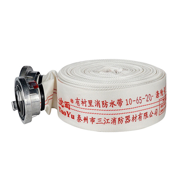 TUOYU/沱雨 橡胶有衬里消防水带(含接口) 10-65-20 工作压力1Mpa 口径65mm 长度20m 配内扣式接口 黑色衬里 1根