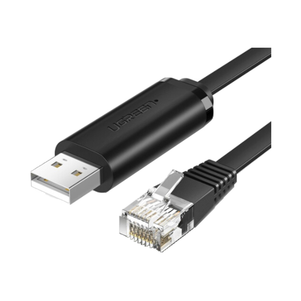 UGREEN/绿联 USB转RJ45 Console调试线 50773 1.5m 黑色 1根