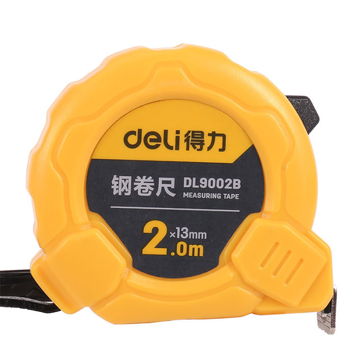 DELI/得力 钢卷尺 DL9002B 长2m 宽13mm 1个