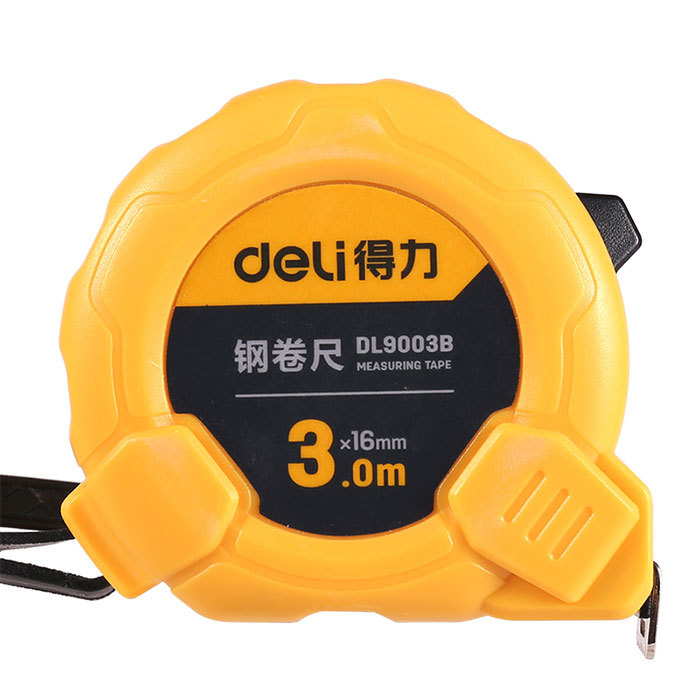 DELI/得力 钢卷尺 DL9003B 长3m 宽16mm 1个