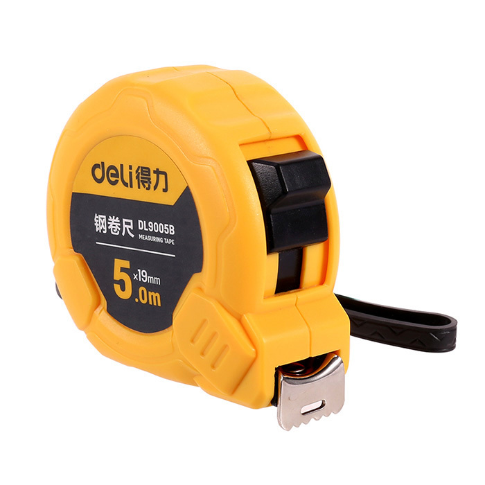DELI/得力 钢卷尺 DL9005B 长5m 宽19mm 1个