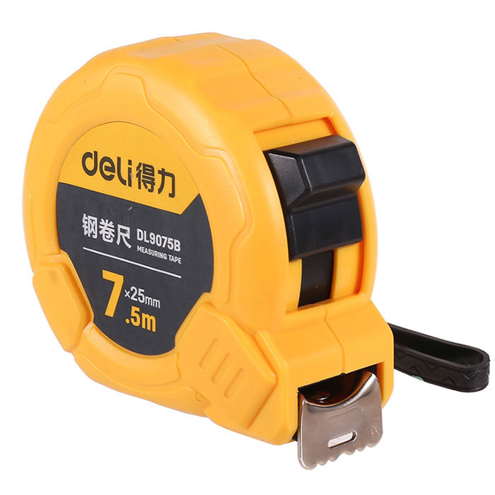 DELI/得力 钢卷尺 DL9075B 长7.5m 宽25mm 1个