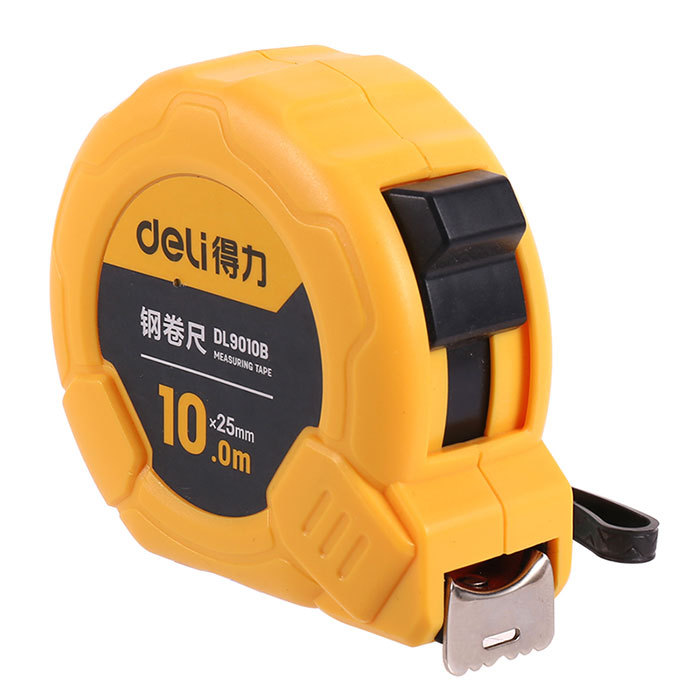 DELI/得力 钢卷尺 DL9010B 长10m 宽25mm 1个