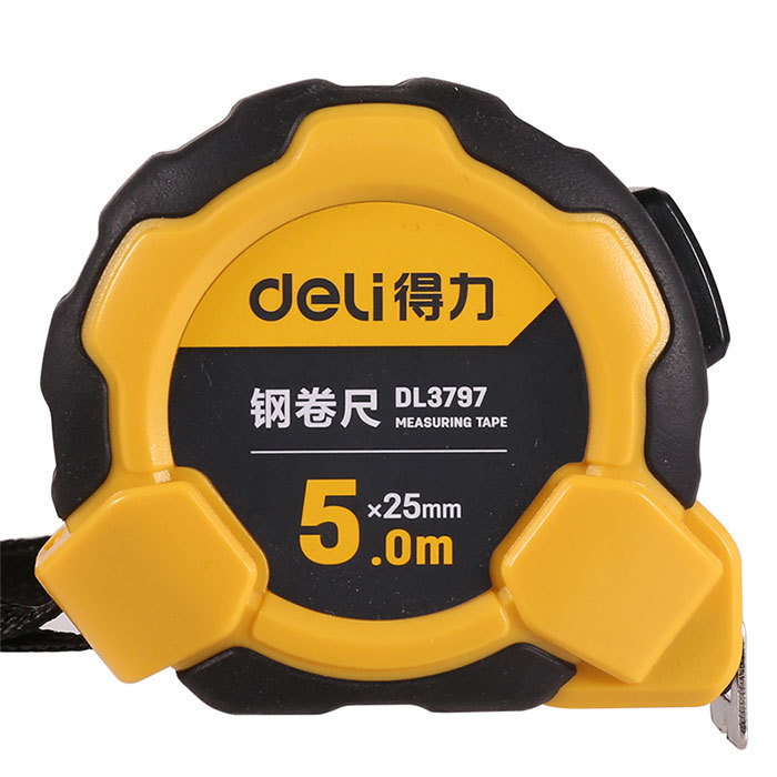 DELI/得力 钢卷尺 DL3797 长5m 宽25mm 1个