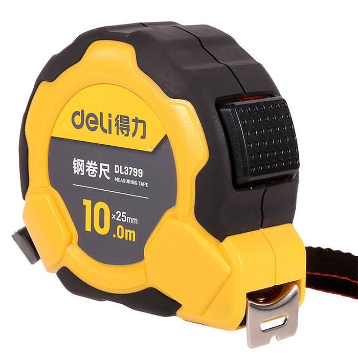 DELI/得力 钢卷尺 DL3799 长10m 宽25mm 1个