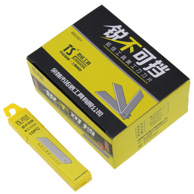 TS/拓信 美工刀片 460301 0.5×18mm 7节 1盒