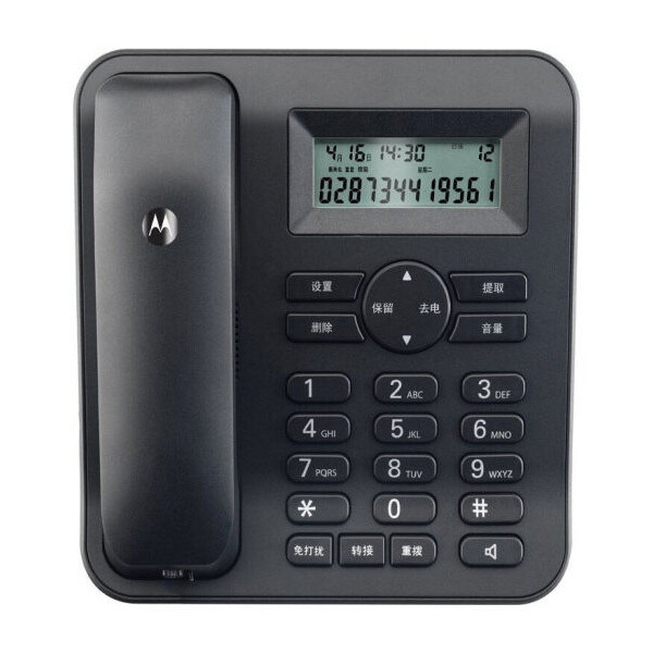 MOTOROLA/摩托罗拉 有绳电话机 CT410C 黑色 1台