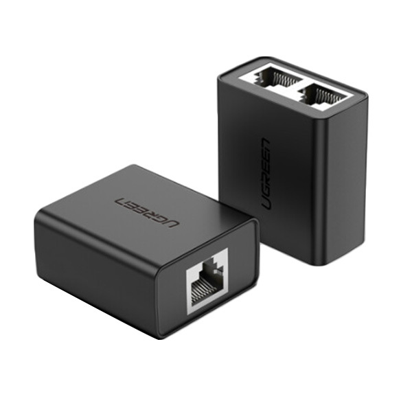 UGREEN/绿联 一分二网线分线器 50923 黑色 2个 1件