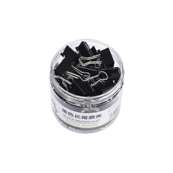 DILE/递乐 黑色长尾夹 2631 黑色 51mm 12只 1筒