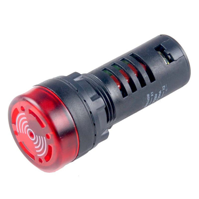 ELECALL/伊莱科 指示灯 AD16-22SM φ22mm 红色 AC220V 1个