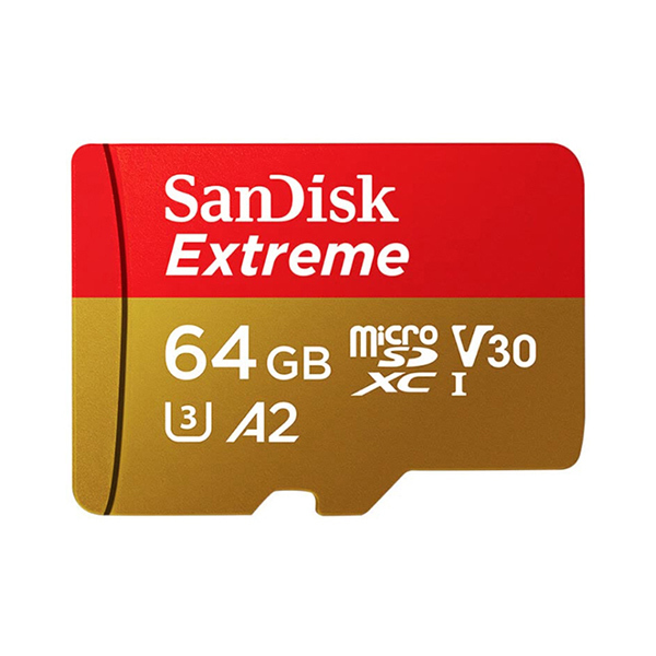 SANDISK/闪迪 TF(MicroSD)存储卡 SDSQXA2-064G-ZN6MA 64GB TF(MicroSD)存储卡 U3 C10 A2 V30 4K 至尊极速移动版 读速160MB/s 写速60MB/s 1个
