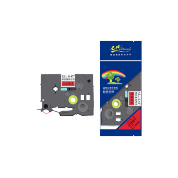 EDJD/E代经典 标签机色带 e-TZe-431 适用兄弟标签机色带/12mm红底黑字/TZe-431 1个