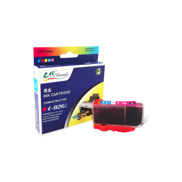 EDJD/E代经典 墨盒 e-826M 红色 适用佳能iX6580/IP4880/4980/MG8180/6180/5280/5180/MX888/898打印机 1个