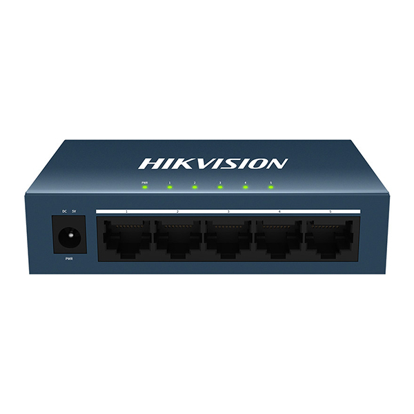 HIKVISION/海康威视 百兆钢壳交换机 DS-3E0105-E 5个10/100Mbps 自适应RJ45接口 1台