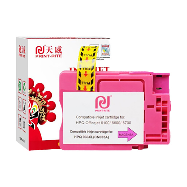 PRINT-RITE/天威 墨盒 933XL 洋红色 适用HP Officejet 7110 7612 6230 7510 6100 6600 6700 7612 1个
