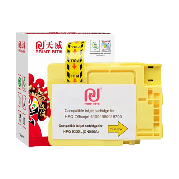PRINT-RITE/天威 墨盒 933XL 黄色 适用HP Officejet 7110 7612 6230 7510 6100 6600 6700 7612 1个