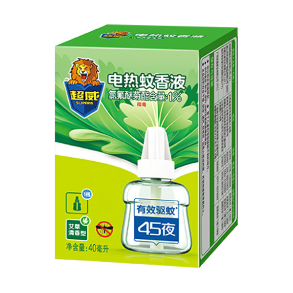 SUPERB/超威 电蚊香液 6920174760590 40mL 艾草清香型 1盒