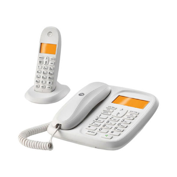 MOTOROLA/摩托罗拉 数字无绳电话机 CL101C(B) 白色 主机175×160×52mm 子机150×110×35mm 1台