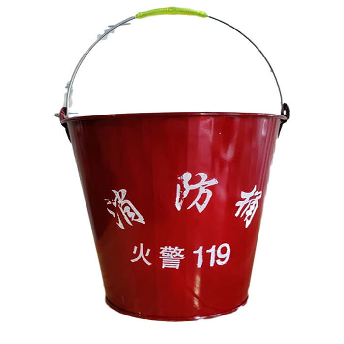 ZS/正昇 消防沙桶 ZSST01 铁 φ24cm 红色 容量8L 1个