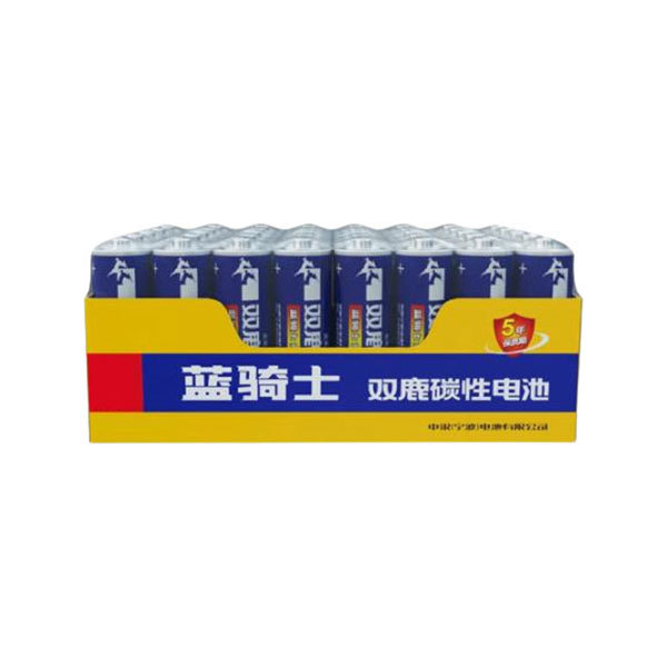 PAIRDEER/双鹿 蓝骑士碳性电池 R6 16S 5号 320粒装 1盒
