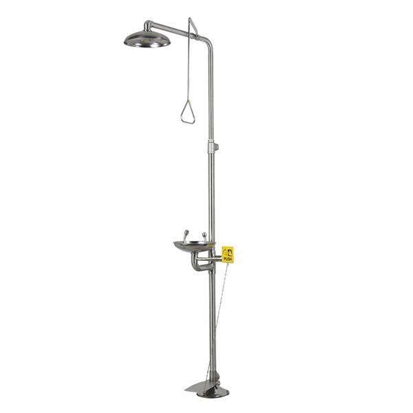 BUTIAN/补天 复合式洗眼器 BTF21S 304不锈钢 带脚踏 750×300×250mm 1台