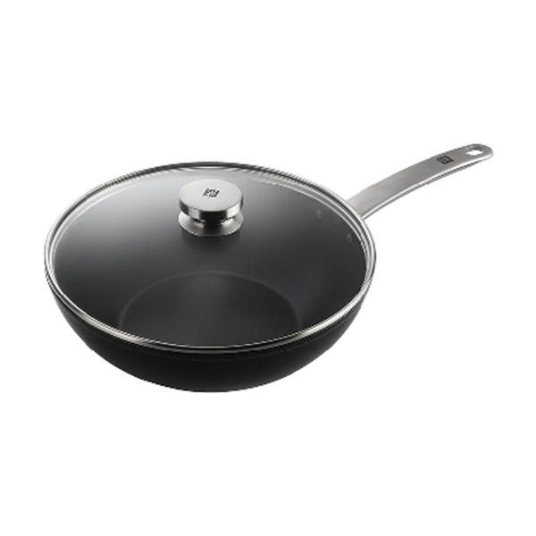 ZWILLING/双立人 Enjoy中式炒锅 ZW-EY005/66770-300-922 内直径300mm 内高90±2mm 外高94±2mm 锅身厚4mm 黑色 1个