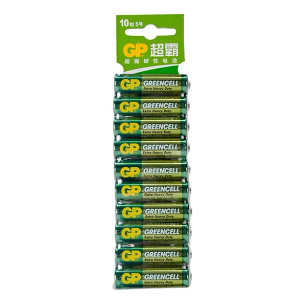 GP/超霸 Greencell碳性电池 15G 2ISP10 5号 10粒装 1包