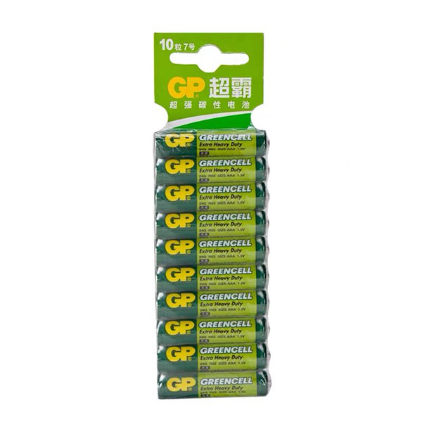 GP/超霸 Greencell碳性电池 24G 2ISP10 7号 10粒装 1包
