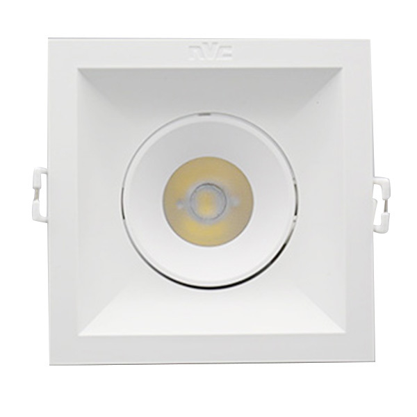 NVC/雷士 LED嵌入式格栅射灯 NLED5601AE1 5W 4000K/24° 99全塑(椭圆) AC220V 灯具尺寸110×110mm 开孔尺寸100×100mm 半光白 1套