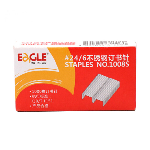 EAGLE/益而高 24/6订书针 1008S 1000枚×12盒 1包