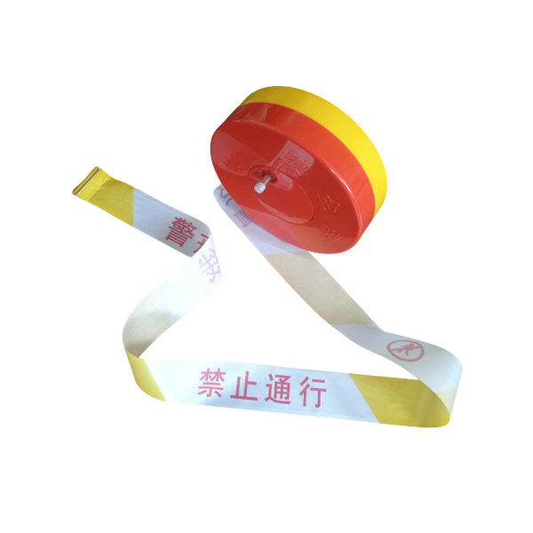 JINANXING/锦安行 黄白警戒线(禁止通行) JCH-05100-3 红黄外壳 5cm×100m 1卷