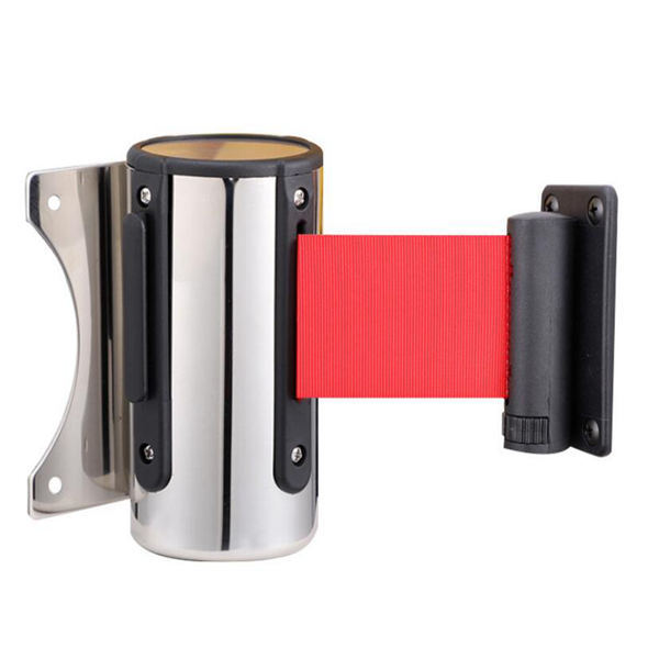 BAOPINFANG/寶品坊 不锈钢挂壁式伸缩器隔离带 BPF-SSQ2 红色 2m 1个
