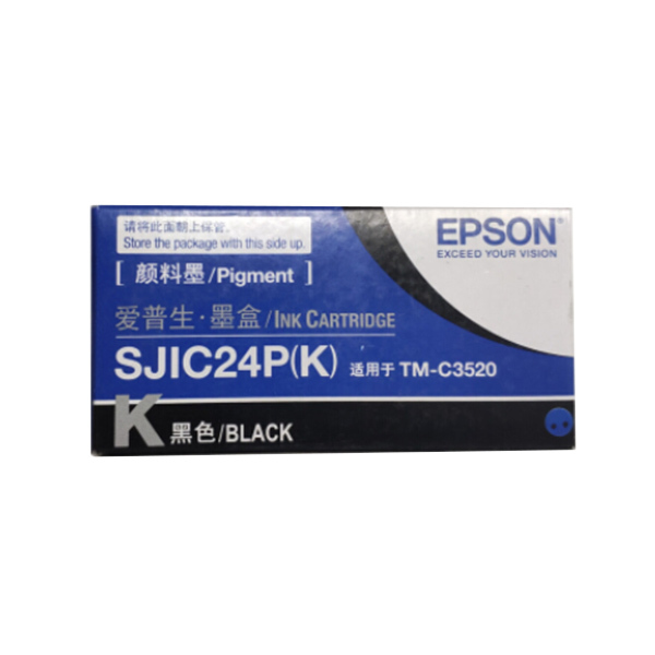 EPSON/爱普生 墨盒 SJIC24P(k) 黑色 适用TM-C3520 30mL 1盒