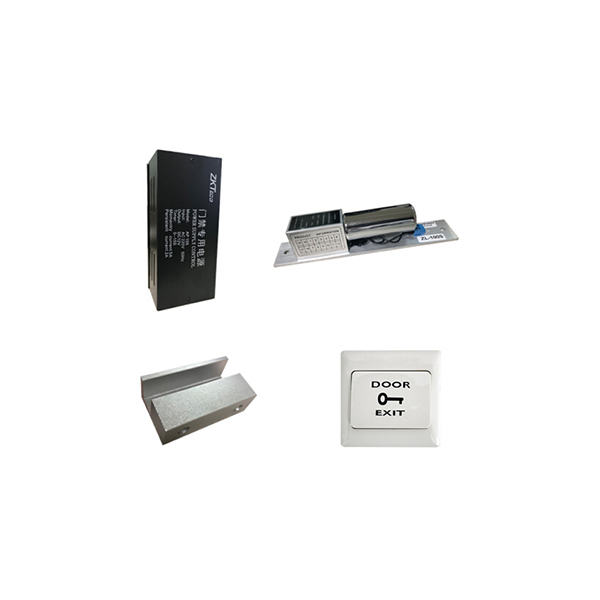 ZKTECO/熵基 单门安装配件套装 TZ001 适用于有框玻璃门 包含5A门禁电源×1+电插锁×1+门夹×1+出门开关(不带暗盒)×1 1套