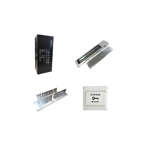 ZKTECO/熵基 单门安装配件套装 TZ003 适用于木门/铁门/防盗门 包含5A门禁电源×1+磁力锁×1+ZL支架×1+出门开关(不带暗盒)×1 1套