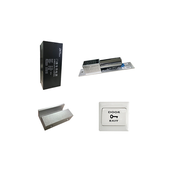 ZKTECO/熵基 单门安装配件套装 TZ005 适用于有框玻璃门 包含3A门禁电源×1+电插锁×1+门夹×1+出门开关(不带暗盒)×1 1套