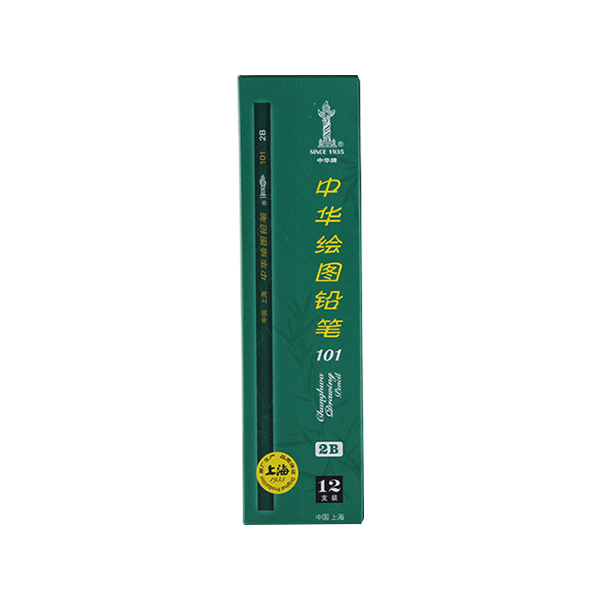 CHUNGHWA/中华牌 101绘图铅笔 101-2B 2B 绿色 1支