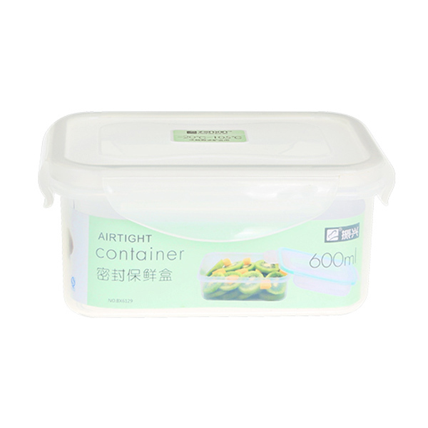 ZX/振兴 密封保鲜盒 BX6129 600mL 食品级PP 白色 1个