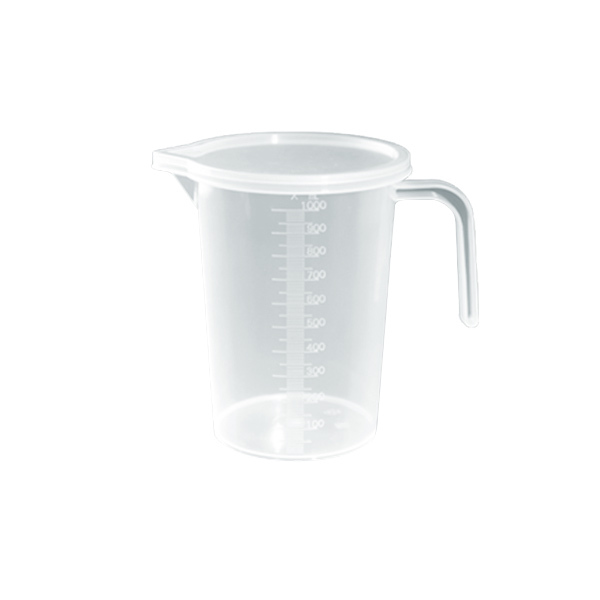 LEIGU/垒固 直把塑料量杯(带盖) S-000122 1L 1个