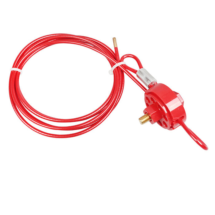 QXSIGN/标识牌专家 轮式缆绳锁停工锁具 QSD153A 镀锌钢丝φ4mm 长2m 1把