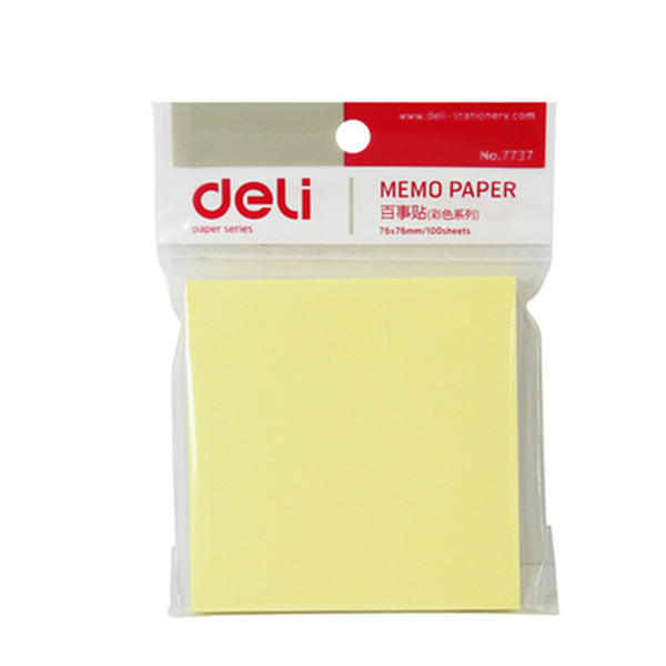DELI/得力 百事贴 7737 76×76mm 100页 颜色随机 1本