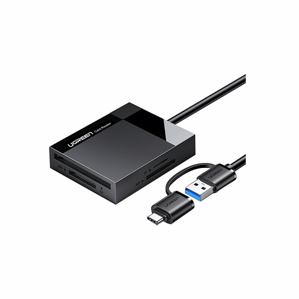 UGREEN/绿联 多功能读卡器 40754 USB3.0 带OTG 0.5m 可读取SD/TF/CF/MS型手机相机内存卡 1个
