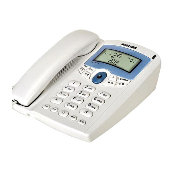 PHILIPS/飞利浦 普通来显电话机 TD-2816 白色 1台
