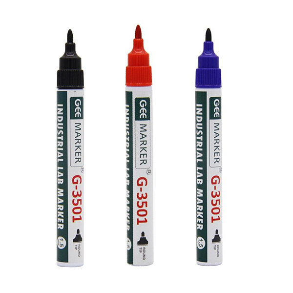 GC/国产 实验室记号笔 geemarker G-3201 黑色 1.0mm 油性防水耐酒精 1支