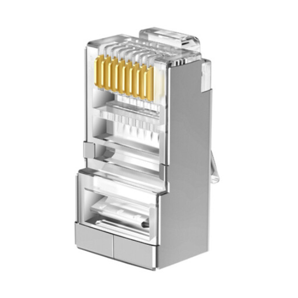 TP-LINK/普联 六类屏蔽网络水晶头 TL-EH621-100 8芯铜镀金 100只装 1盒
