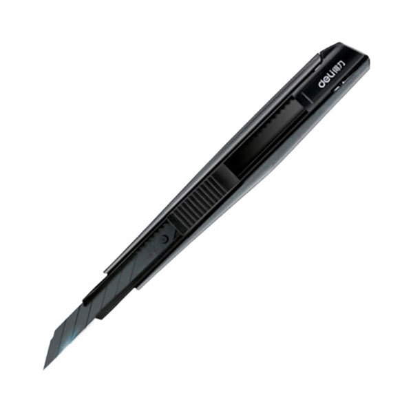 DELI/得力 美工刀 2037S 刀片宽9mm 长147mm 深灰色 1把
