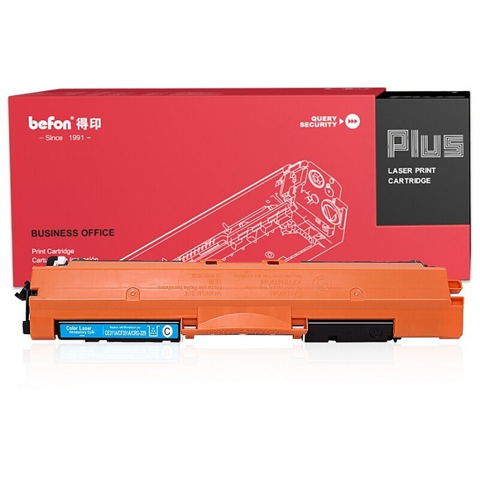 BEFON/得印 PLUS版硒鼓蓝色 BF-CF351A 适用于惠普HP Pro MFP M176n 彩色数码多功能一体机 1支