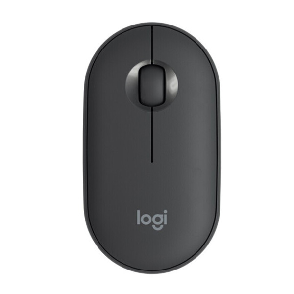 LOGITECH/罗技 无线蓝牙鼠标 Pebble鹅卵石 石墨黑 1个